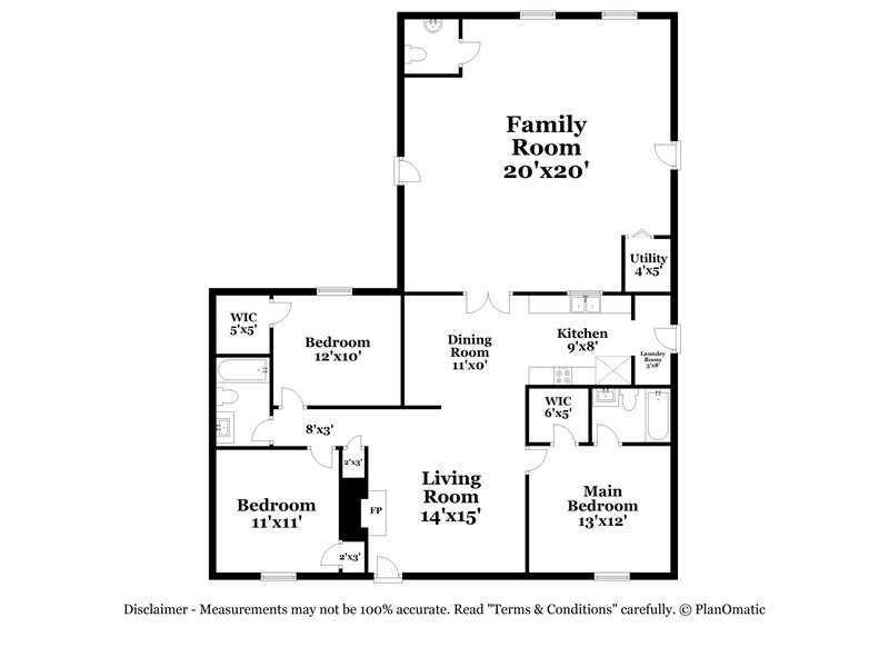 2,210/Mo, 108 Riverwood Dr La Vergne, TN 37086 Floor Plan View