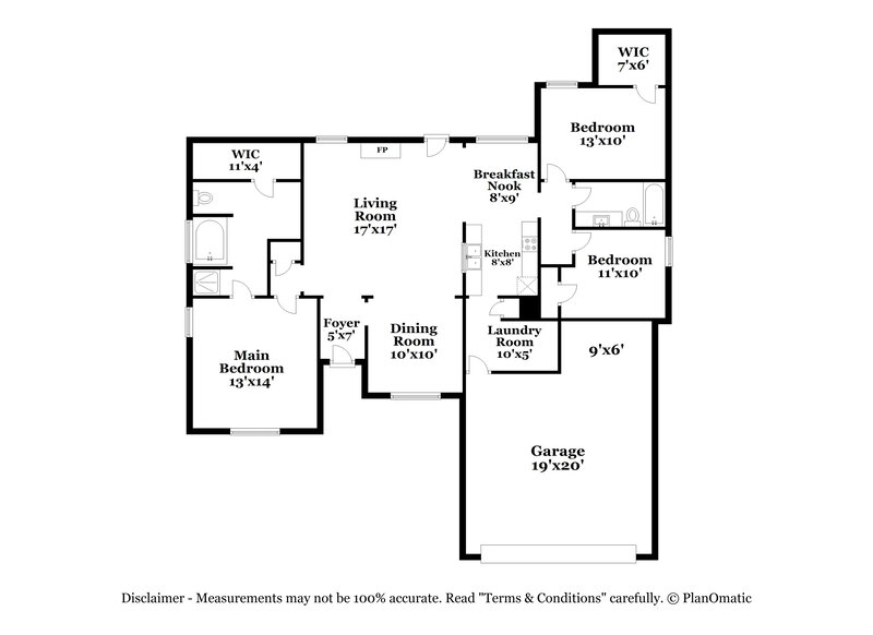 3,010/Mo, 416 Lake Forest Dr La Vergne, TN 37086 Floor Plan View