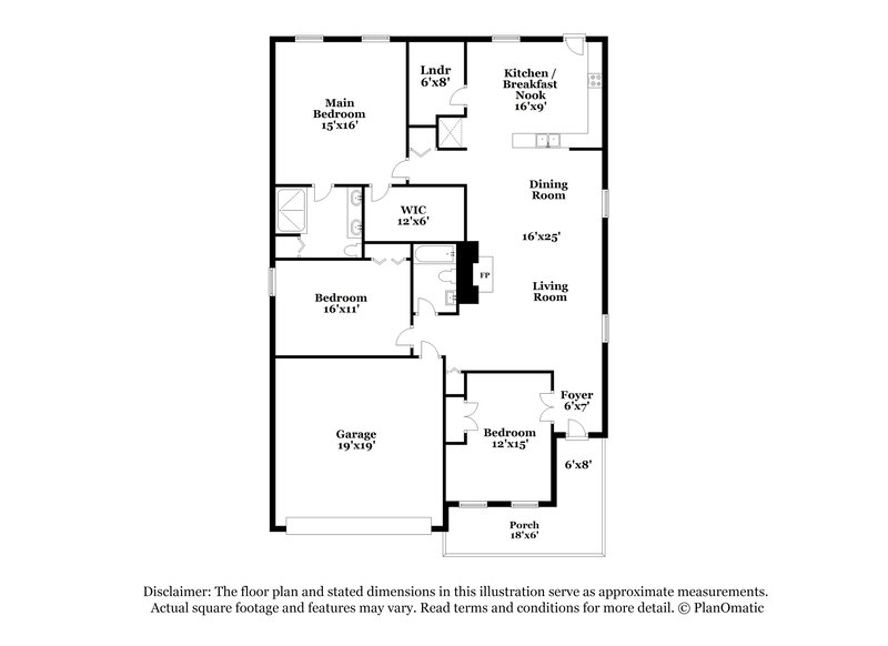 2,165/Mo, 5509 Dory Dr Antioch, TN 37013 Floor Plan View