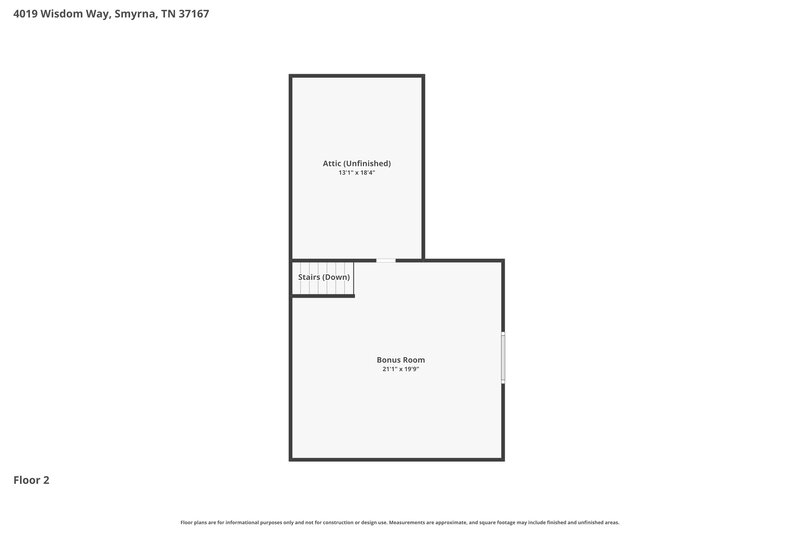 2,400/Mo, 4019 Wisdom Way Smyrna, TN 37167 Floor Plan View 2