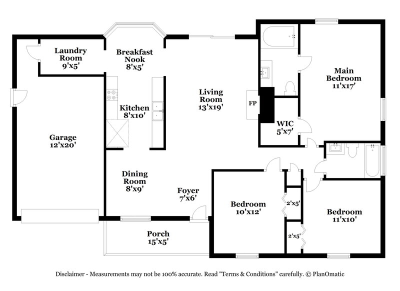 2,200/Mo, 404 Sorensen Way Madison, TN 37115 Floor Plan View