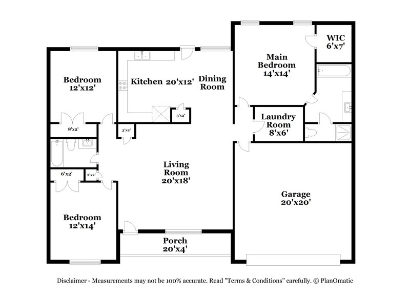 1,960/Mo, 6131 Steve Scarlett Pl La Vergne, TN 37086 Floor Plan View