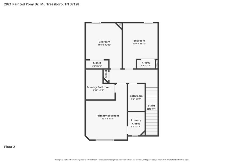 2,165/Mo, 2821 Painted Pony Dr Murfreesboro, TN 37128 Floor Plan View