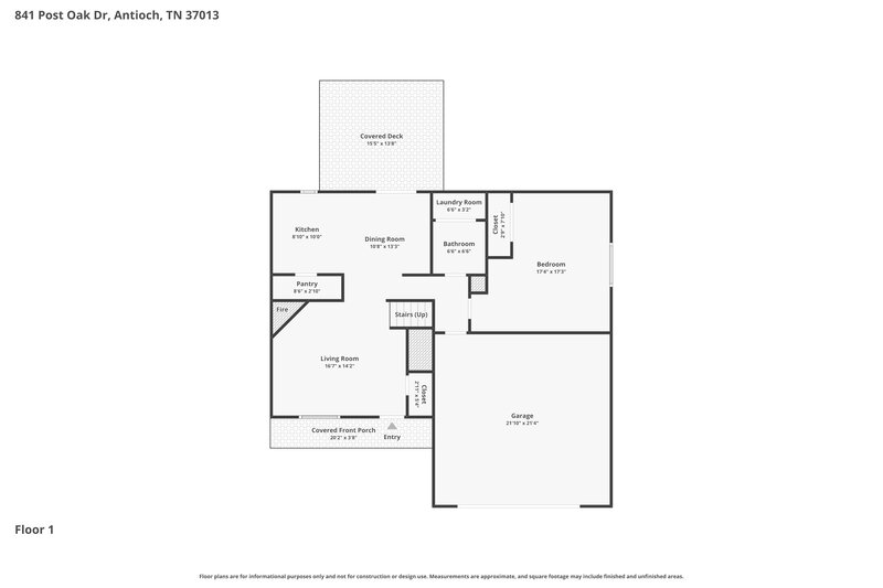 2,405/Mo, 841 Post Oak Dr Antioch, TN 37013 Floor Plan View 2