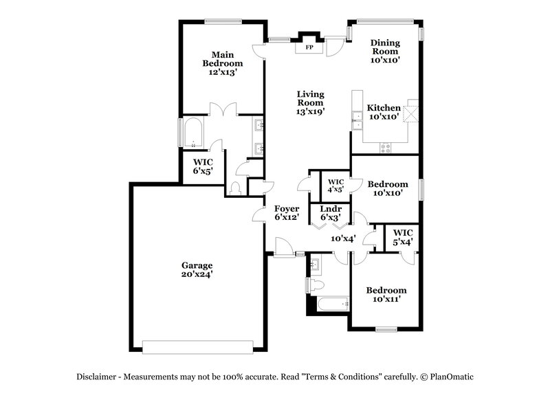 1,870/Mo, 5700 Murphywood Xing Antioch, TN 37013 Floor Plan View