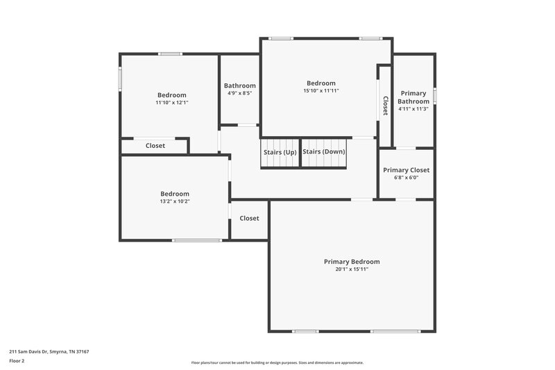 2,425/Mo, 211 Sam Davis Dr Smyrna, TN 37167 Floor Plan View 2