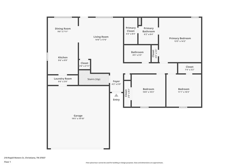 2,215/Mo, 210 Rapid Water Ct Christiana, TN 37037 Floor Plan View