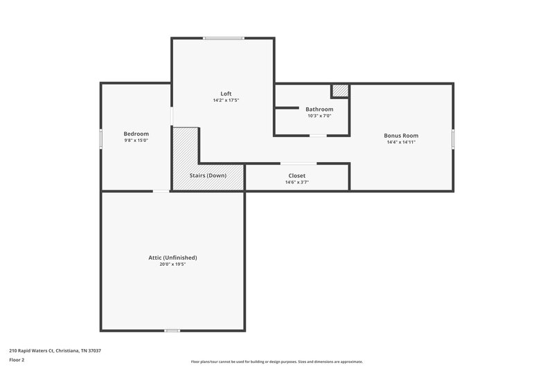 2,215/Mo, 210 Rapid Water Ct Christiana, TN 37037 Floor Plan View 2