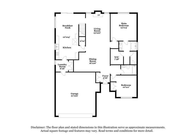 2,240/Mo, 119 Howard Woody Dr La Vergne, TN 37086 Floor Plan View