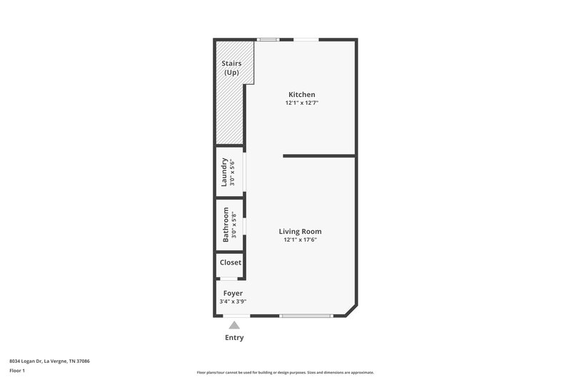 1,685/Mo, 8034 Logan Dr La Vergne, TN 37086 Floorplan View