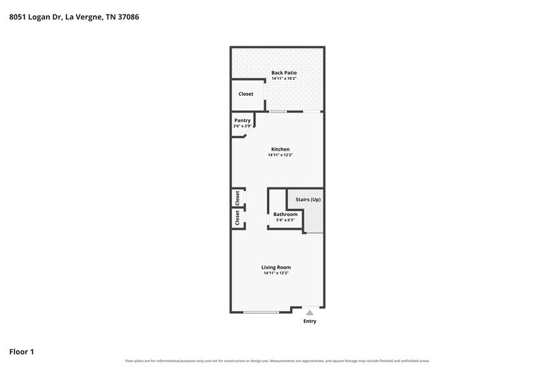 1,540/Mo, 8051 Logan Dr La Vergne, TN 37086 Floorplan View