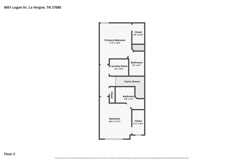 1,540/Mo, 8051 Logan Dr La Vergne, TN 37086 Floorplan View 2