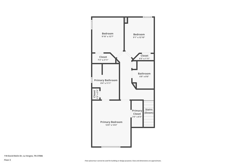 2,040/Mo, 118 David Bolin Dr La Vergne, TN 37086 Floor Plan View 2