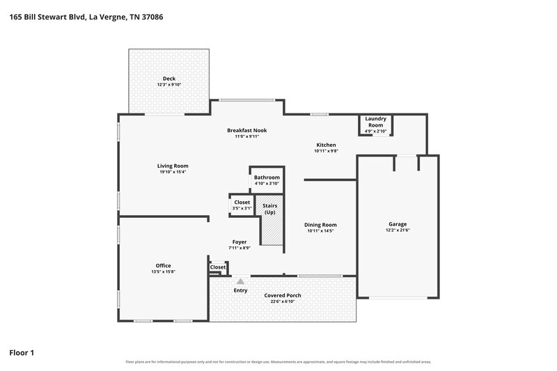 2,125/Mo, 165 Bill Stewart Blvd La Vergne, TN 37086 Floor Plan View
