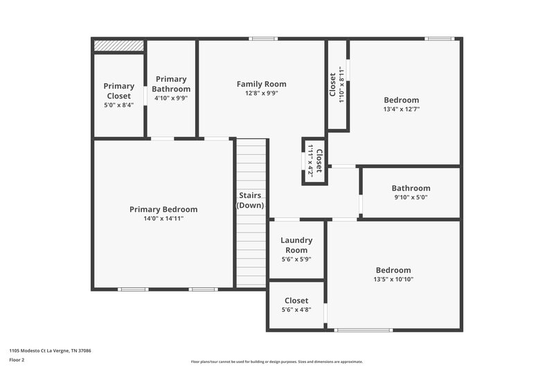 1,990/Mo, 1105 Modesto Ct La Vergne, TN 37086 Floor Plan View 2
