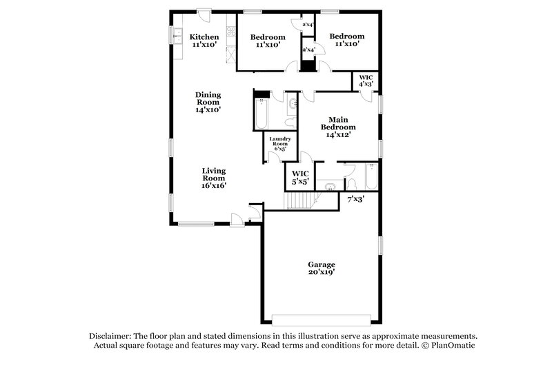 1,985/Mo, 1118 Benton Mason Dr La Vergne, TN 37086 Floor Plan View