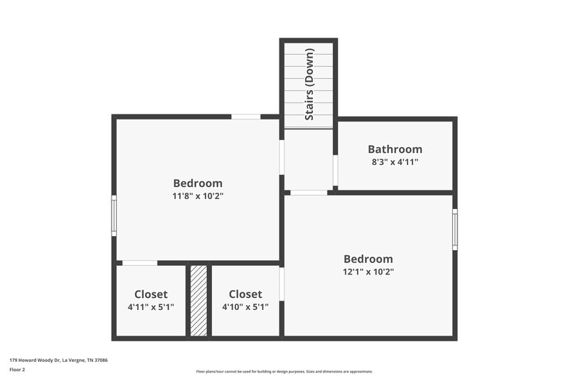 1,625/Mo, 179 Howard Woody Dr La Vergne, TN 37086 Floor Plan View 2