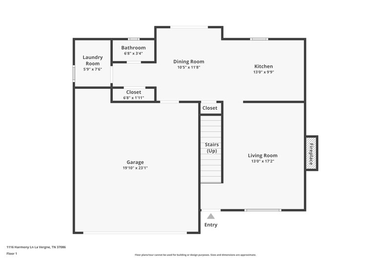 2,065/Mo, 1116 Harmony Ln La Vergne, TN 37086 Floorplan View