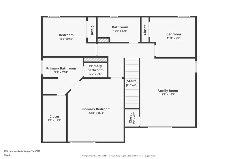 2,065/Mo, 1116 Harmony Ln La Vergne, TN 37086 Floorplan View 2