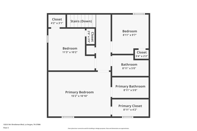1,695/Mo, 1323 E Nir Shreibman Blvd La Vergne, TN 37086 Floor Plan View 2