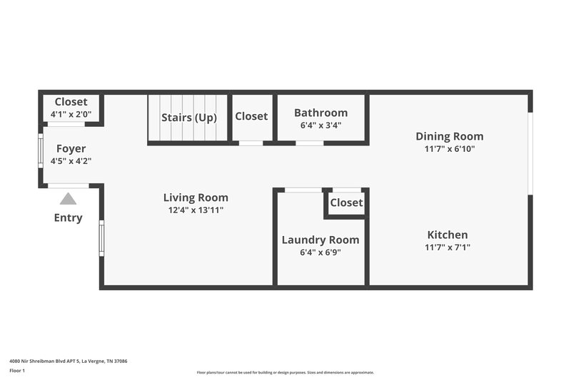 1,425/Mo, 4080 Nir Shreibman Blvd Apt 5 La Vergne, TN 37086 Floorplan View