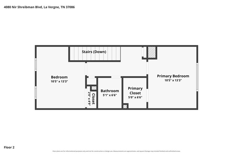 1,430/Mo, 4080 Nir Shreibman Blvd Apt 5 La Vergne, TN 37086 Floor Plan View 2