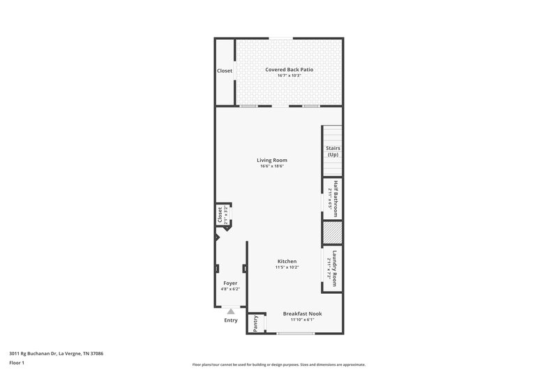1,585/Mo, 3011 RG Buchanan Dr La Vergne, TN 37086 Floor Plan View