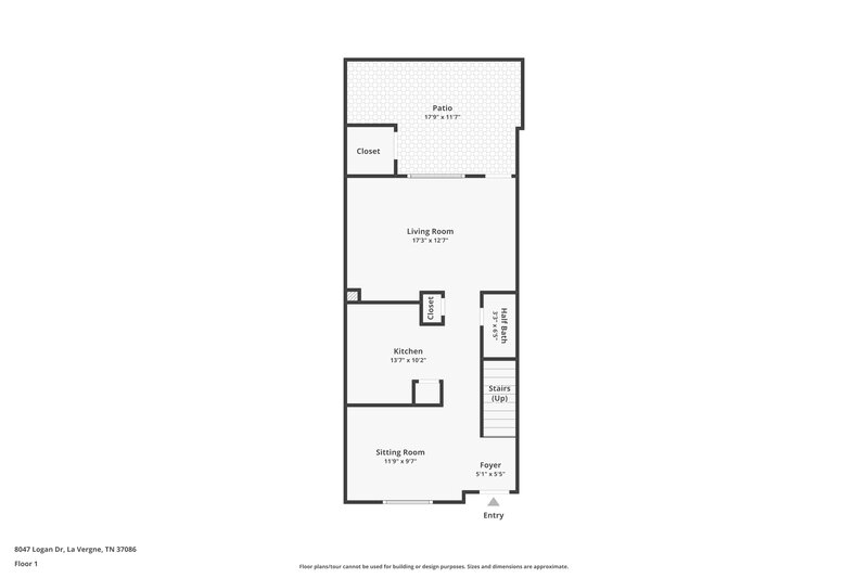 1,490/Mo, 8047 Logan Dr La Vergne, TN 37086 Floor Plan View 2