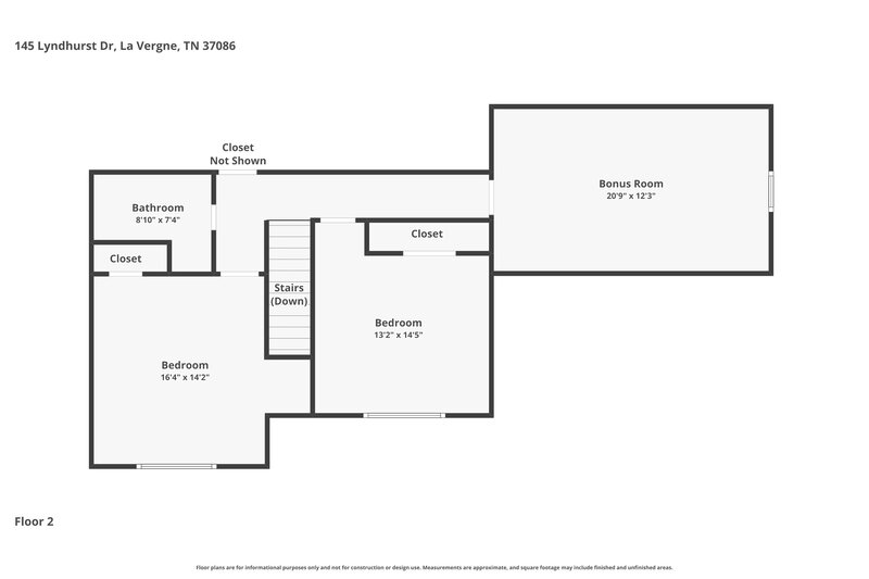 2,265/Mo, 145 Lyndhurst Dr La Vergne, TN 37086 Floor Plan View 2