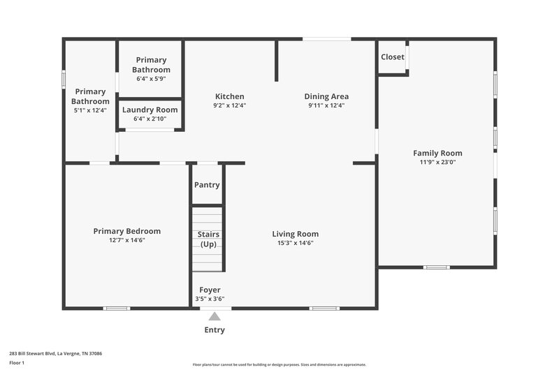 1,680/Mo, 283 Bill Stewart Blvd La Vergne, TN 37086 Floor Plan View