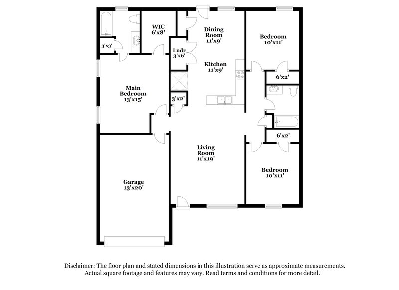 2,080/Mo, 165 Howard Woody Dr La Vergne, TN 37086 Floorplan View
