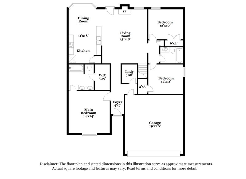 2,480/Mo, 313 Sarna Dr La Vergne, TN 37086 Floor Plan View
