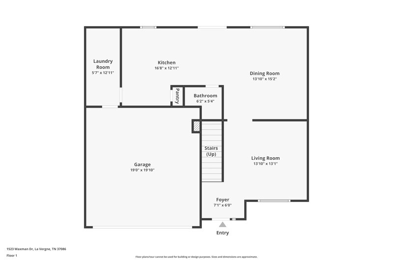 2,080/Mo, 1523 Waxman Dr La Vergne, TN 37086 Floor Plan View
