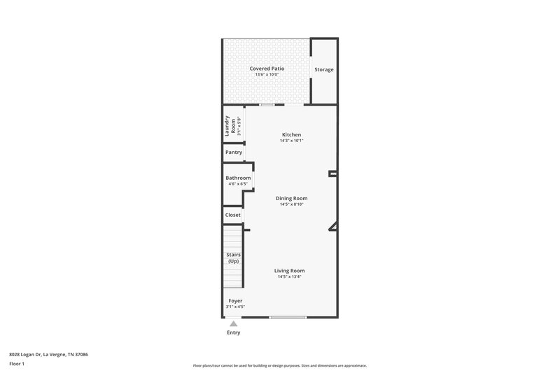 1,545/Mo, 8028 Logan Dr La Vergne, TN 37086 Floor Plan View