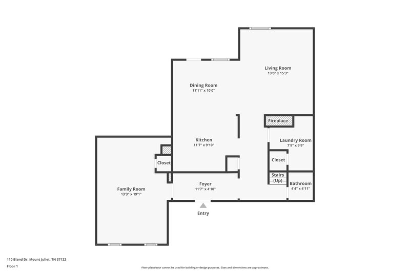 2,150/Mo, 110 Bland Dr Mount Juliet, TN 37122 Floor Plan View