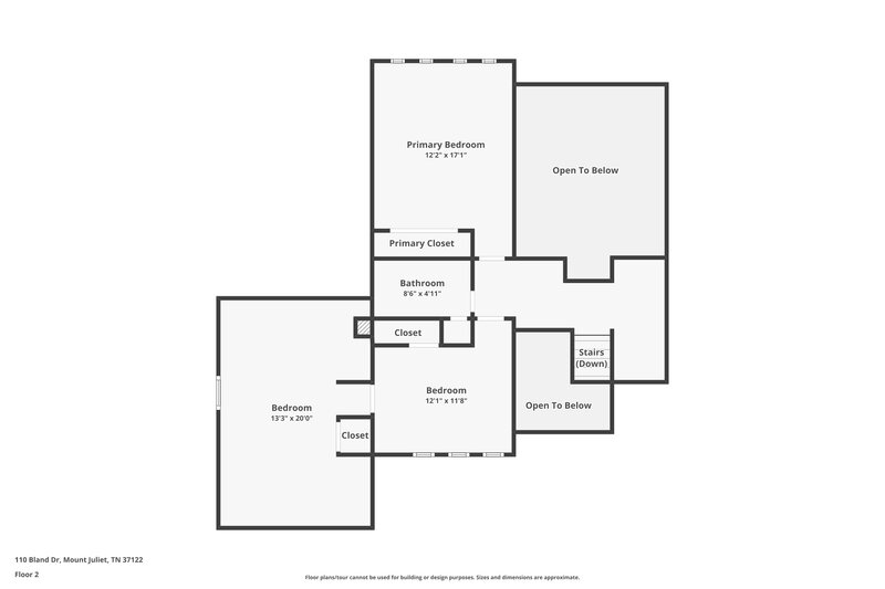 2,150/Mo, 110 Bland Dr Mount Juliet, TN 37122 Floor Plan View 2