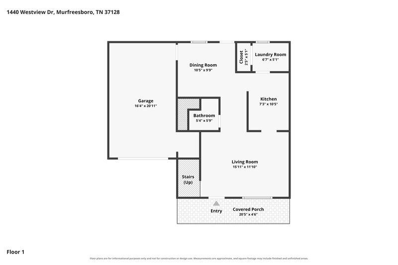 1,965/Mo, 1440 Westview Dr Murfreesboro, TN 37128 Floor Plan View