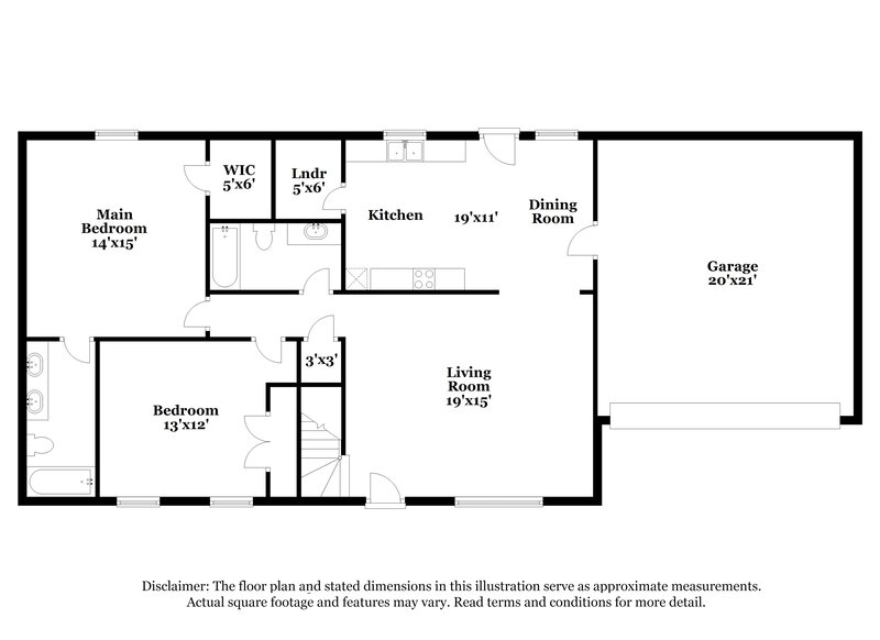 2,215/Mo, 2907 Weybridge Dr Murfreesboro, TN 37128 Floor Plan View