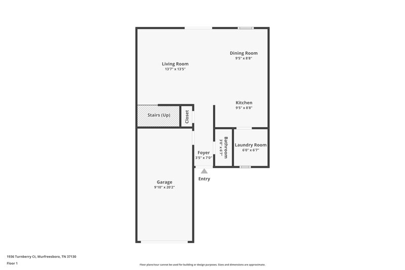 1,835/Mo, 1936 Turnberry Ct Murfreesboro, TN 37130 Floorplan View