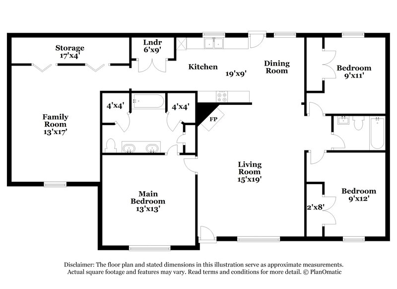 1,820/Mo, 1105 Brocton Ct Rockvale, TN 37153 Floor Plan View