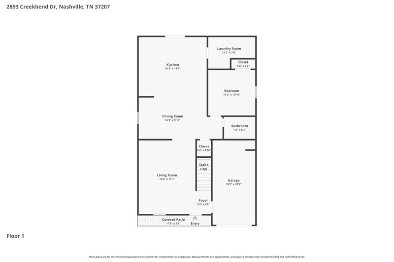 2,650/Mo, 2893 Creekbend Dr Nashville, TN 37207 Floor Plan View