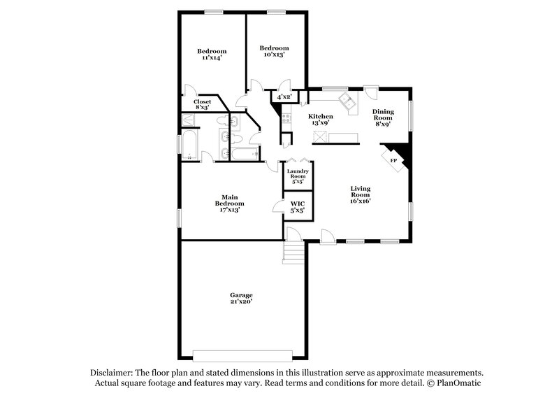 1,905/Mo, 3308 Hamilton Church Rd ANTIOCH, TN 37013 Floor Plan View