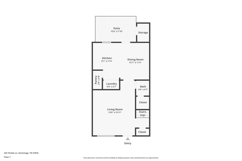 2,200/Mo, 232 Thistle Ln HERMITAGE, TN 37076 Floor Plan View