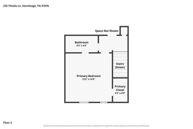 1,615/Mo, 232 Thistle Ln HERMITAGE, TN 37076 Floor Plan View