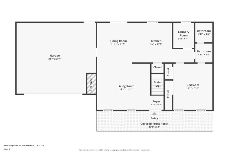 2,080/Mo, 1423 Marymont Dr Murfreesboro, TN 37129 Floor Plan View