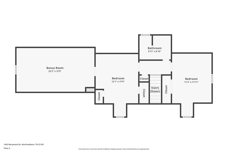2,080/Mo, 1423 Marymont Dr Murfreesboro, TN 37129 Floor Plan View 2