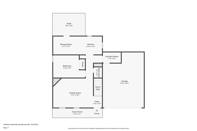 1,975/Mo, 104 River Bend Rd Hendersonville, TN 37075 Floor Plan View