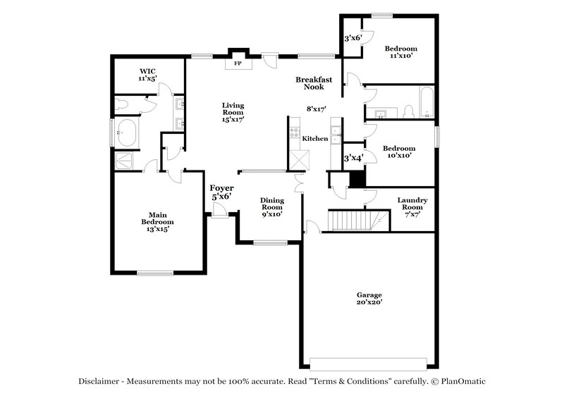 2,090/Mo, 519 Breslin Ave Smyrna, TN 37167 Floor Plan View 2