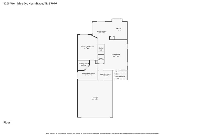 2,345/Mo, 1208 Wembley Dr Hermitage, TN 37076 Floor Plan View