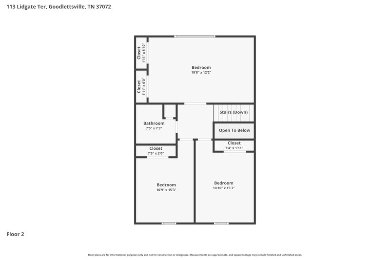 2,470/Mo, 113 Lidgate Ter Goodlettsville, TN 37072 Floor Plan View 2